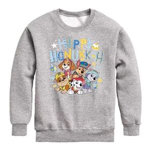 Paw Patrol Happy Hanukkah Sweatshirt printed on Rabbit Skins 3T